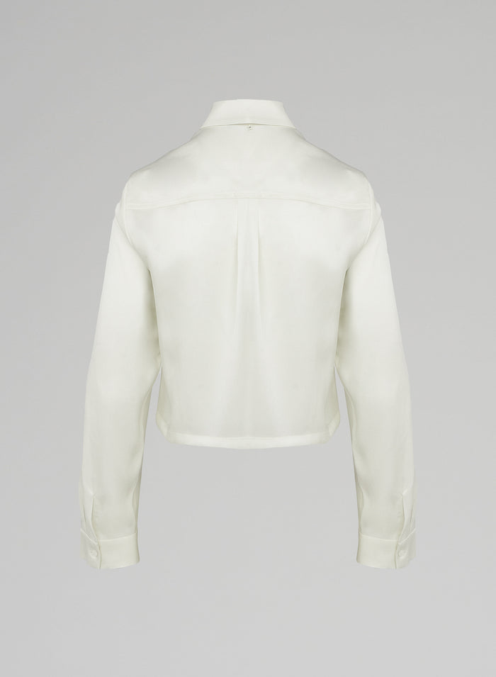 Lorena Antoniazzi BLUSA IN TWILL DI SETA Enormi risparmi