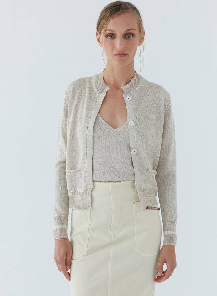 Lorena Antoniazzi CARDIGAN IN MAGLIA Rilascio limitato