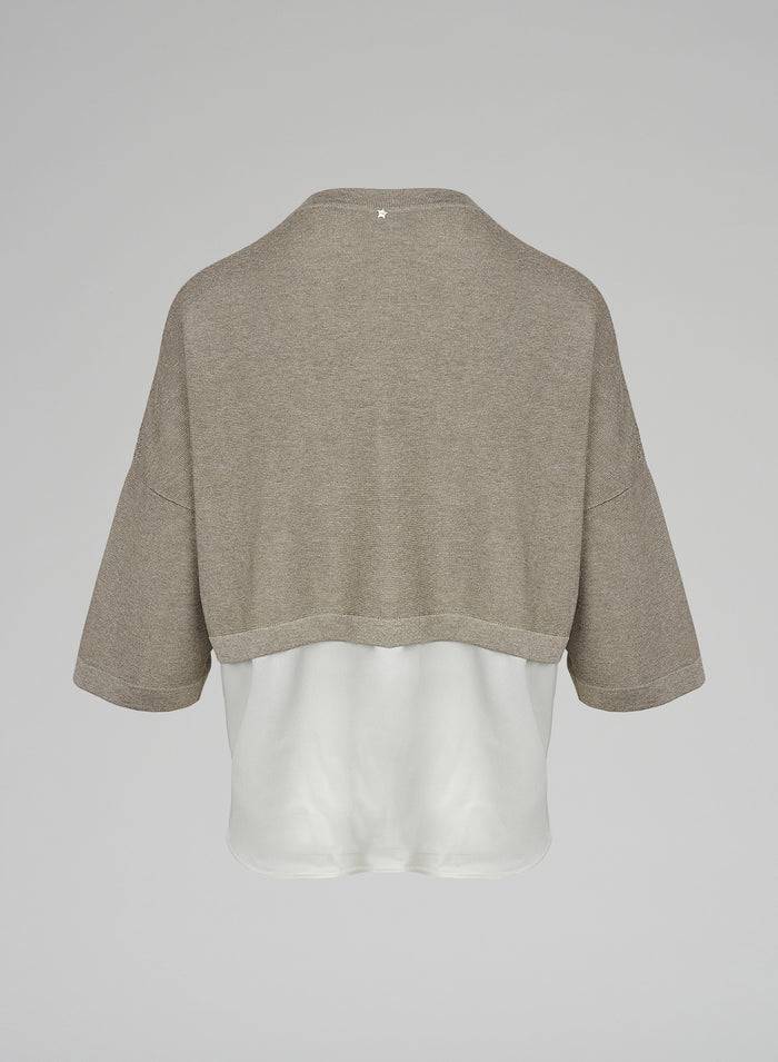 Lorena Antoniazzi MAGLIA CON CAMICIA Ultimo giorno