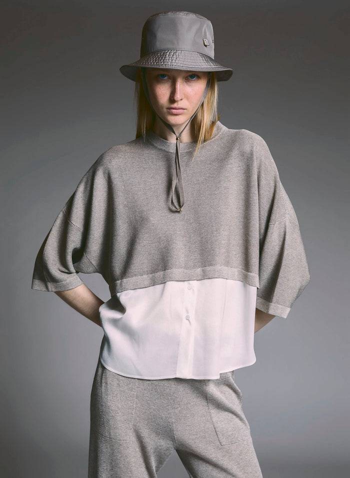 Lorena Antoniazzi MAGLIA CON CAMICIA Ultimo giorno