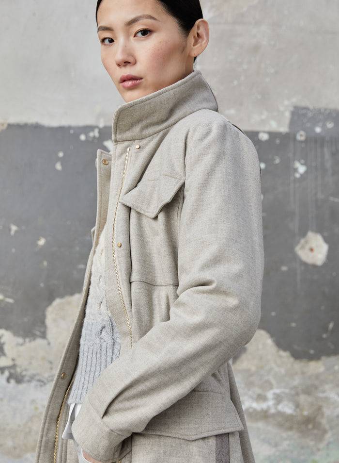 Lorena Antoniazzi SAHARIANA IN FLANELLA STRETCH Esporta salva