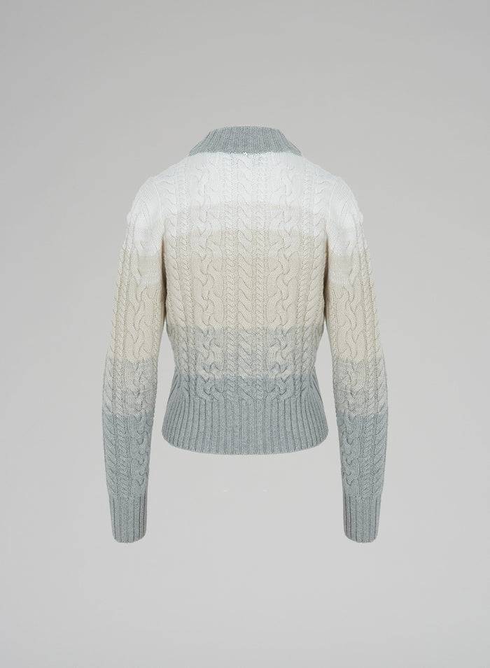 Lorena Antoniazzi MAGLIA A TRECCE SFUMATE Black Friday Prezzi