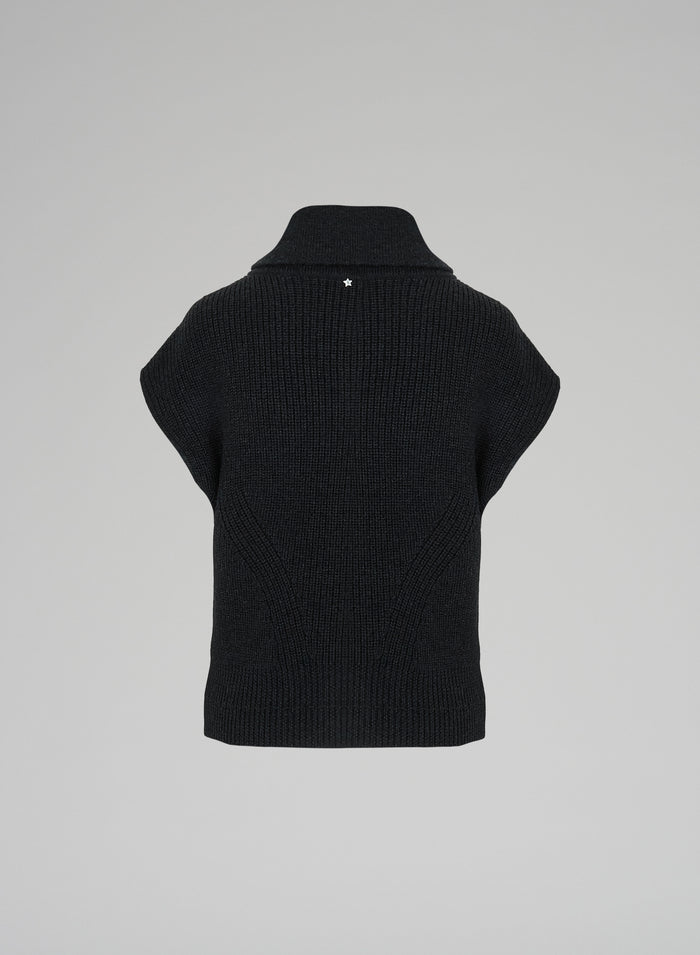 Lorena Antoniazzi GILET IN MAGLIA Vendita