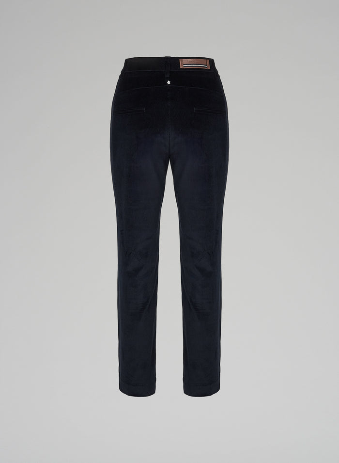 Lorena Antoniazzi PANTALONI IN VELLUTO Spedizione Gratuita