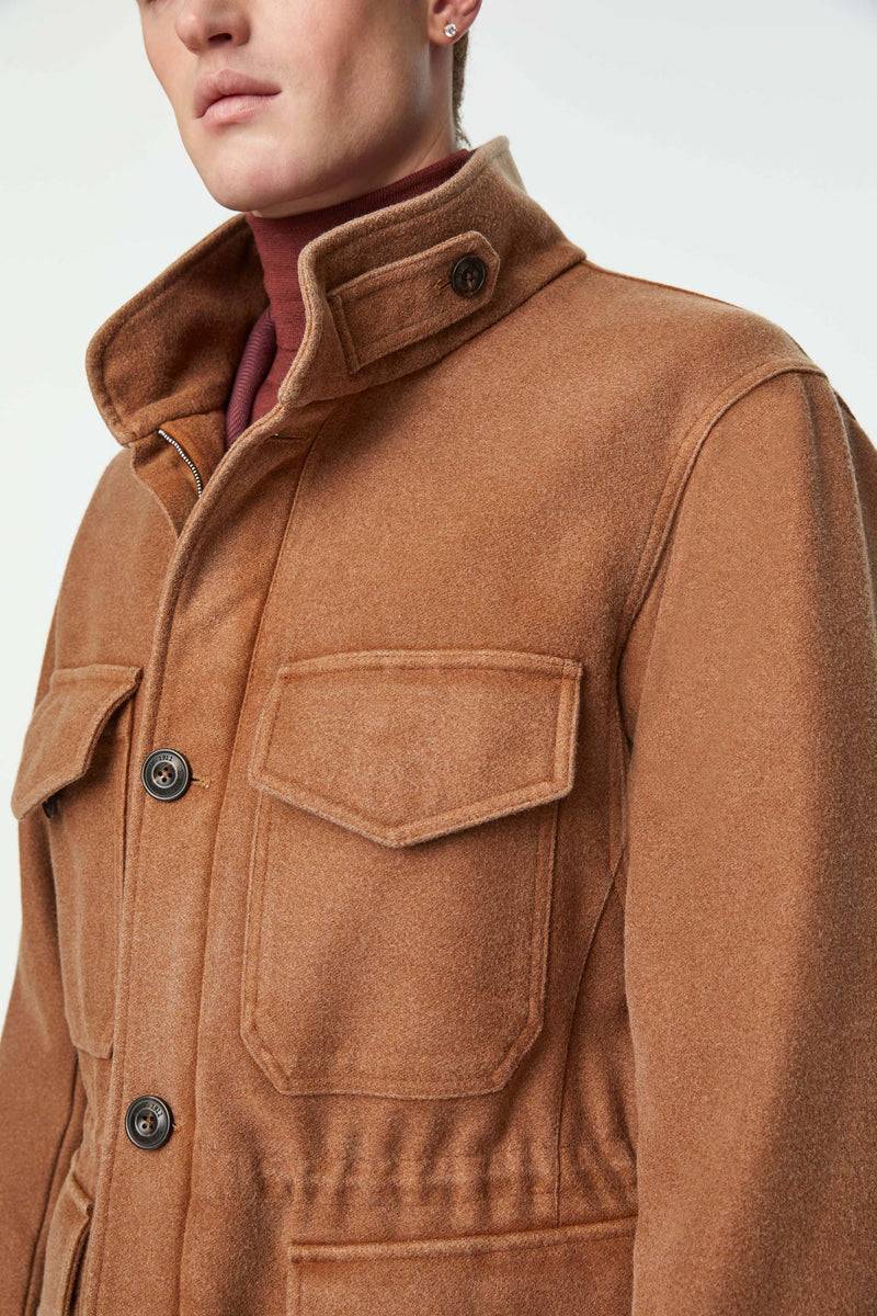 Lubiam Field jacket tinto capo marrone bruciato Field jacket tinto capo marrone bruciato Negozi Online