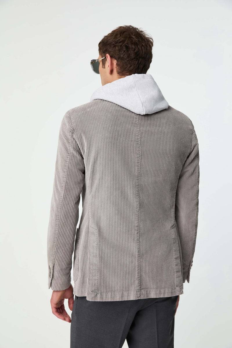 Lubiam Giacca TOM doppiopetto tinto capo grigio ghiaccio Giacca TOM doppiopetto tinto capo grigio ghiaccio Comprare a buon mercato