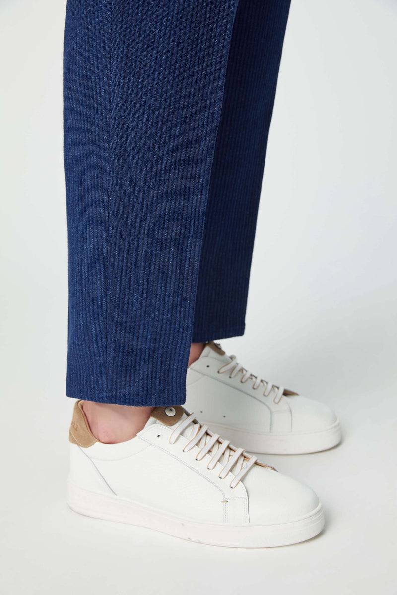Lubiam Pantalone MILES Sartorial Indigo blu denim Pantalone MILES Sartorial Indigo blu denim Offerta migliore