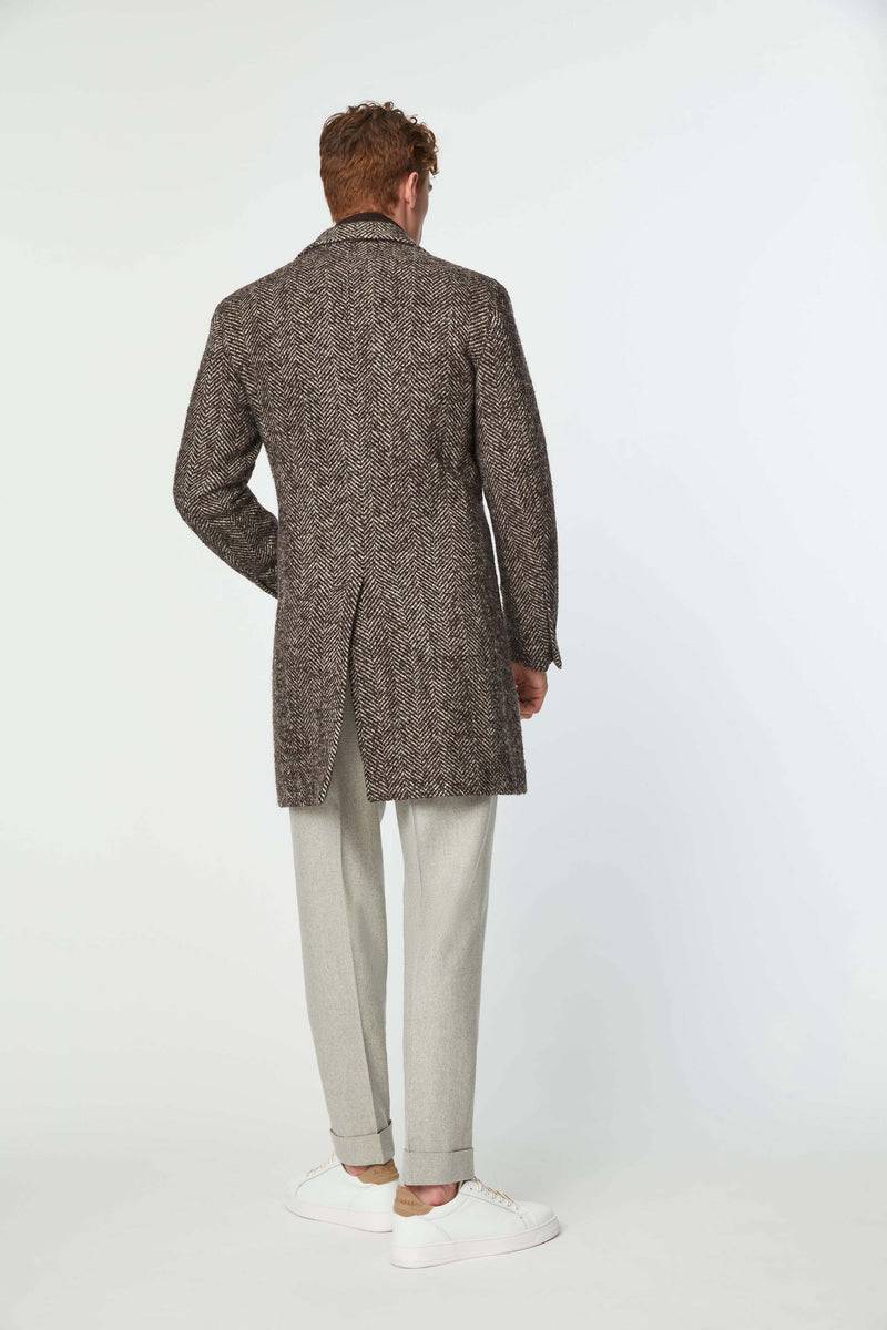 Lubiam Cappotto monopetto marrone Cappotto monopetto marrone Latest fashion