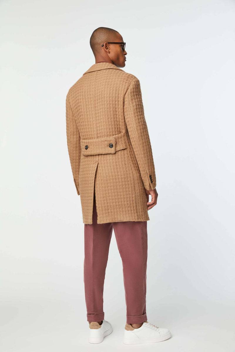 Lubiam Cappotto doppiopetto non trattato nocciola Cappotto doppiopetto non trattato nocciola Offerta temporanea