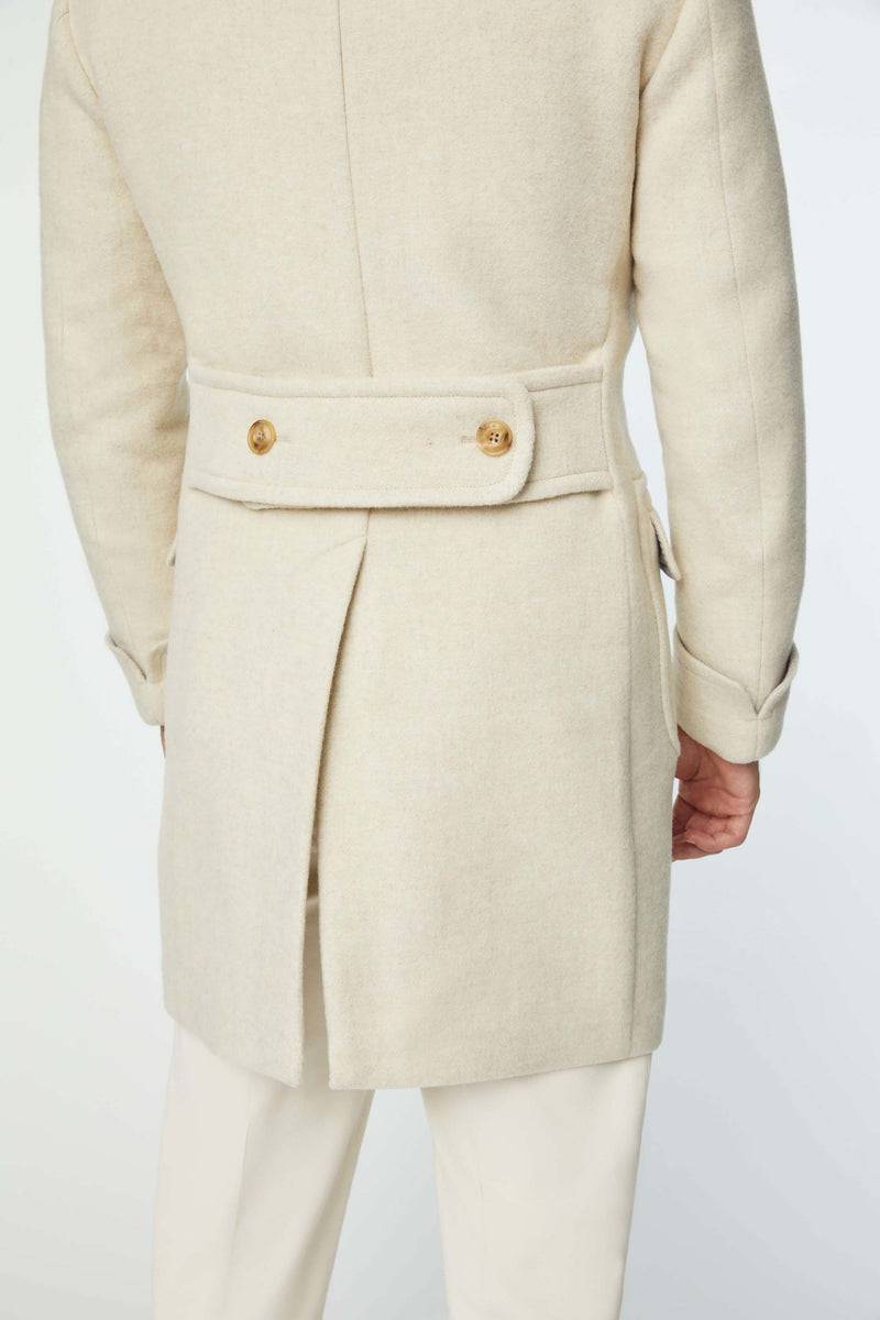 Lubiam Cappotto doppiopetto non trattato bianco Cappotto doppiopetto non trattato bianco Offerte esclusive