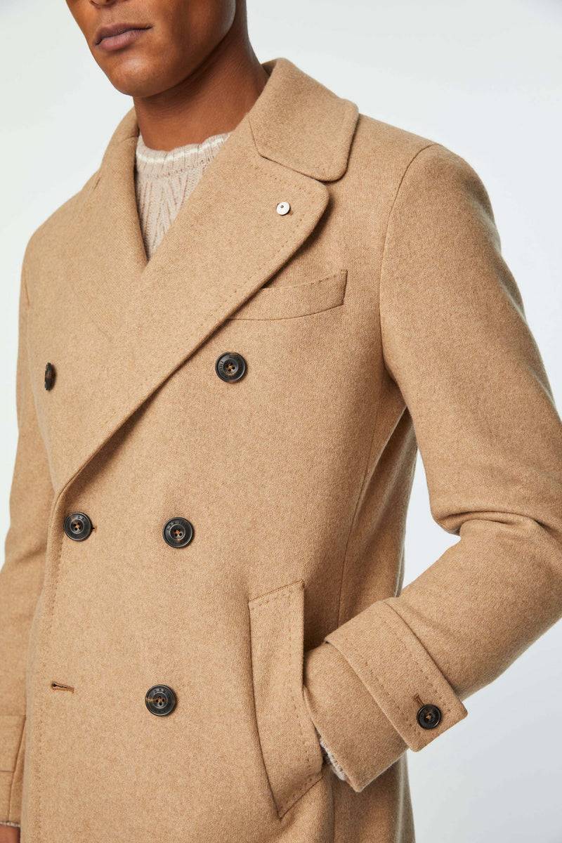 Lubiam Cappotto Chesterfield in jersey beige Cappotto Chesterfield in jersey beige Lightning offer