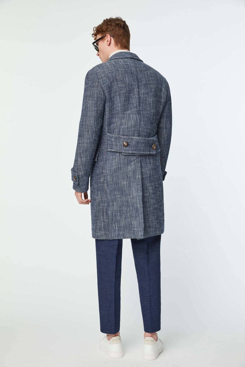 Lubiam Cappotto doppiopetto Sartorial Indigo Cappotto doppiopetto Sartorial Indigo Offerte giornaliere