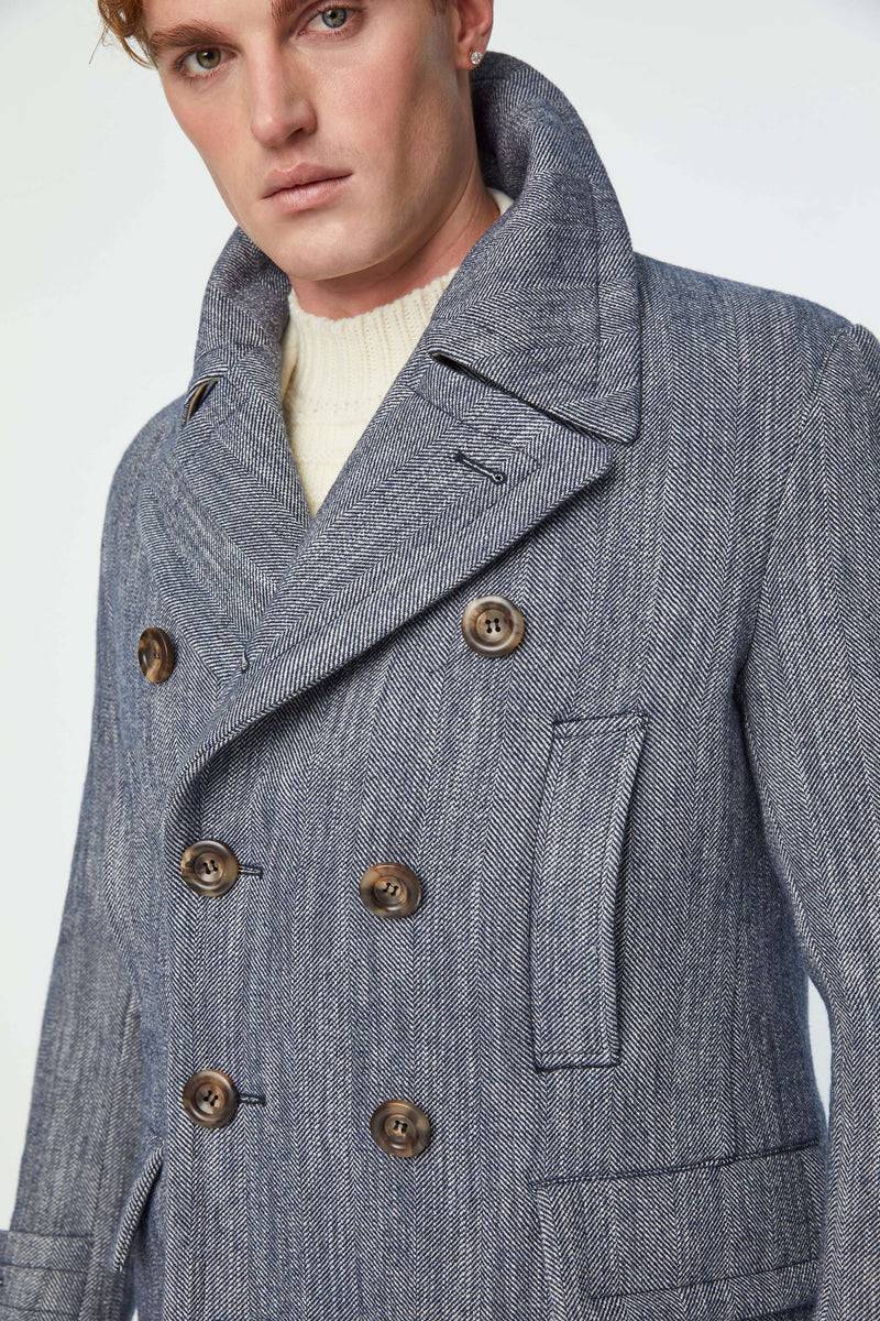 Lubiam Peacoat Sartorial Indigo Peacoat Sartorial Indigo Offerte speciali