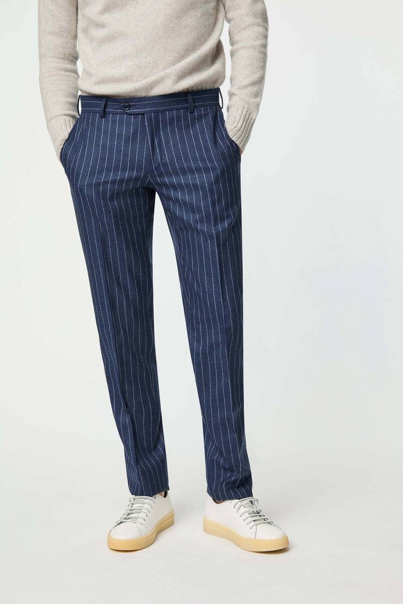 Lubiam Abito JAMES blu denim gessato Abito JAMES blu denim gessato Ritorno libero