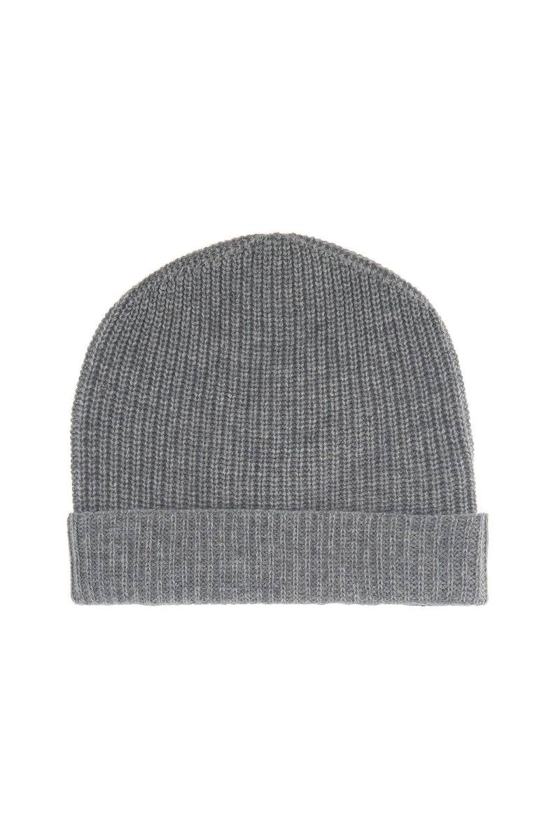 Lubiam Berretto in cashmere grigio Berretto in cashmere grigio In Vendita
