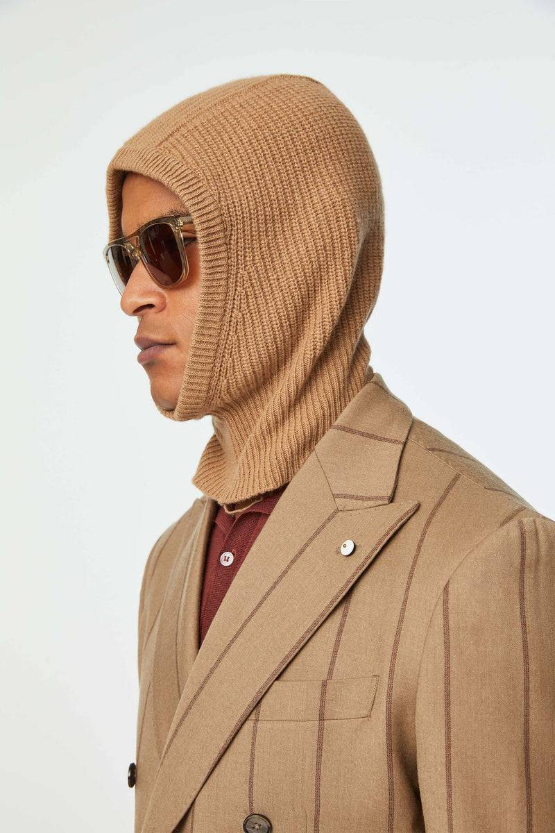 Lubiam Balaclava a coste nocciola Balaclava a coste nocciola Negozio online di fabbrica