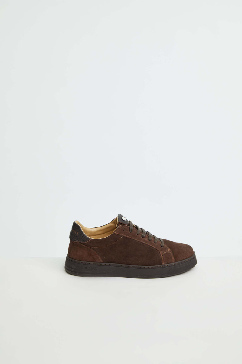 Lubiam Sneaker retro-tennis marrone Sneaker retro-tennis marrone Black Friday