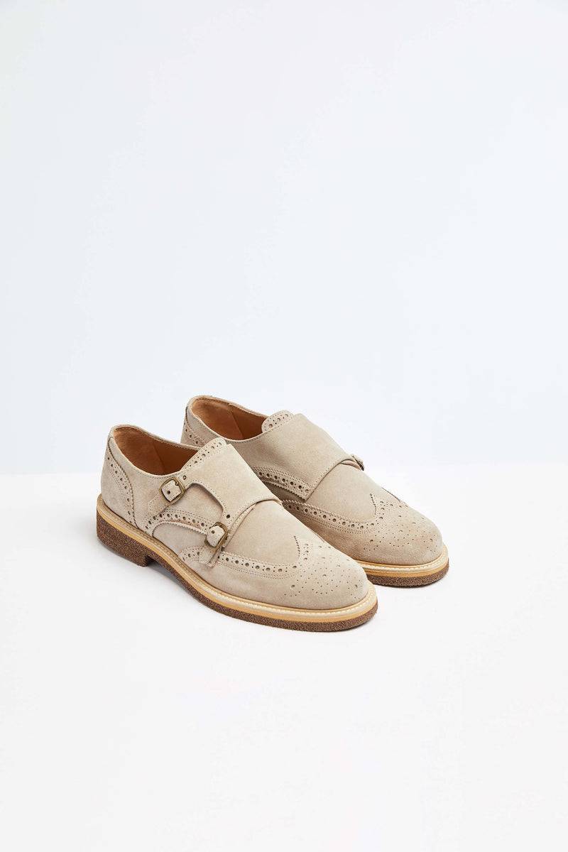 Lubiam Monkstrap in pelle beige Monkstrap in pelle beige Offerta Pasqua