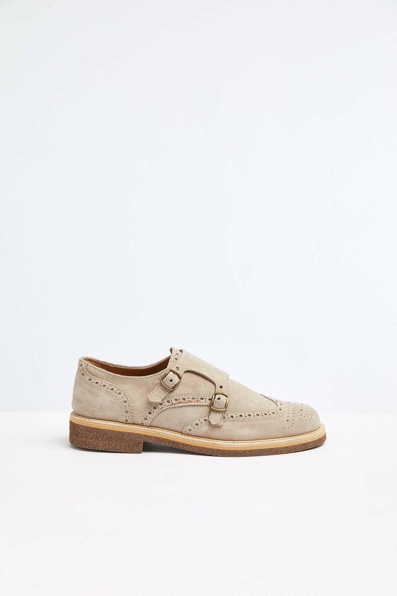 Lubiam Monkstrap in pelle beige Monkstrap in pelle beige Offerta Pasqua