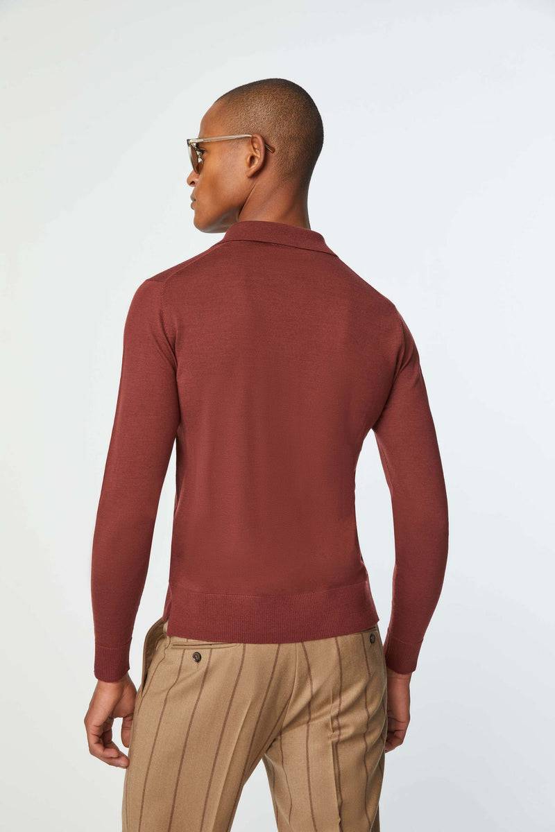 Lubiam Maglia camicia ultralight bordeaux Maglia camicia ultralight bordeaux Smaltimento dello stoccaggio