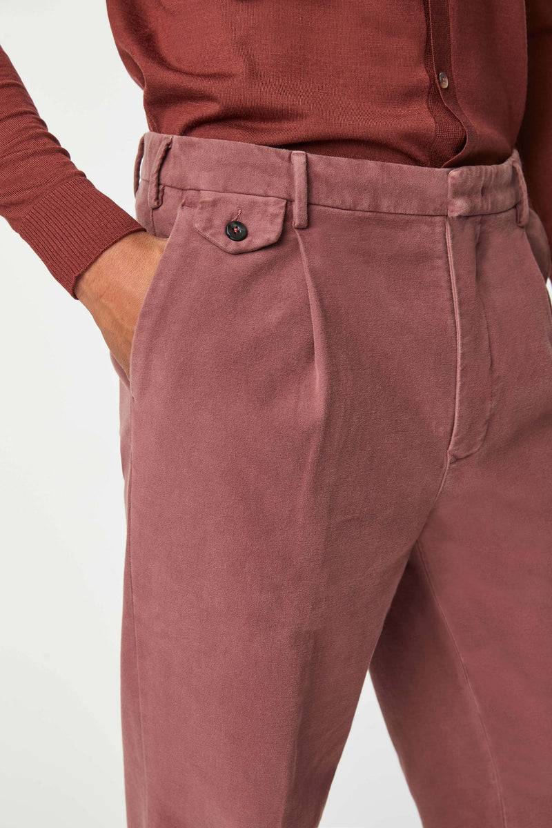 Lubiam Pantalone MILES tinto capo viola vinaccia Pantalone MILES tinto capo viola vinaccia Offerta migliore