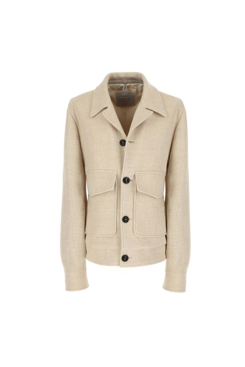 Lubiam Overjacket bianco avorio Overjacket bianco avorio Nuovi prodotti