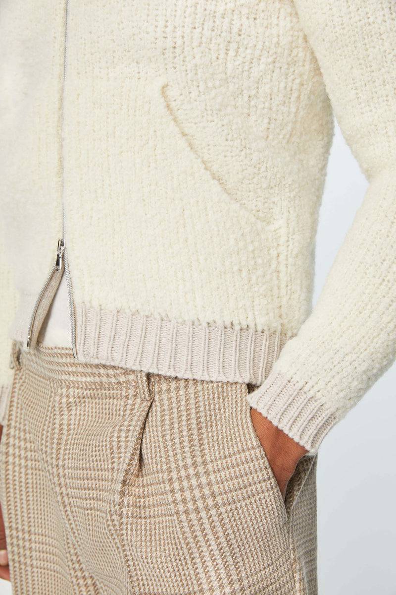 Lubiam Maglia con zip e con cappuccio avoiro Maglia con zip e con cappuccio avoiro Liquidazione