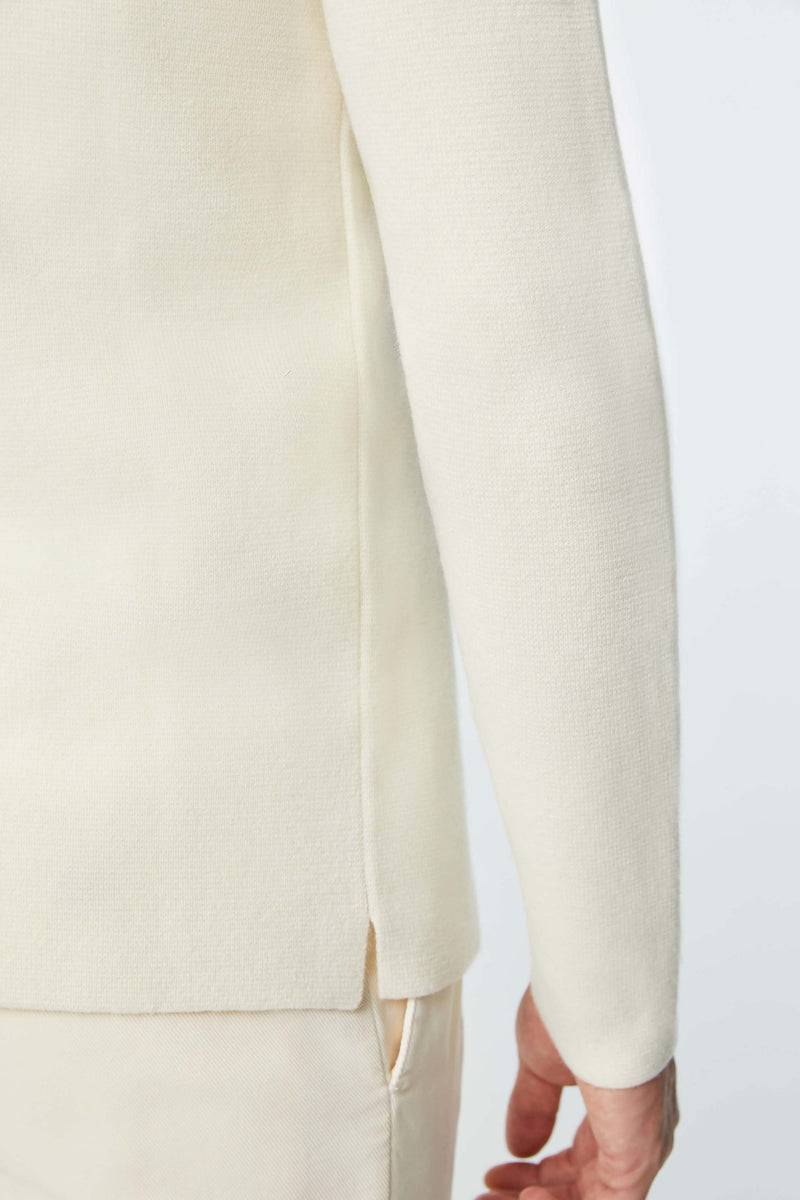 Lubiam Overshirt in maglia calata bianca Overshirt in maglia calata bianca Offerte giornaliere