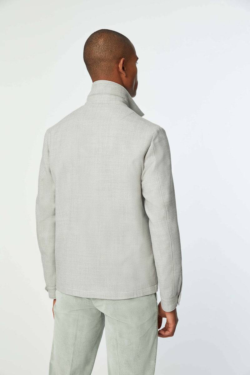 Lubiam Overshirt non trattata verde chiaro Overshirt non trattata verde chiaro Rilascio limitato