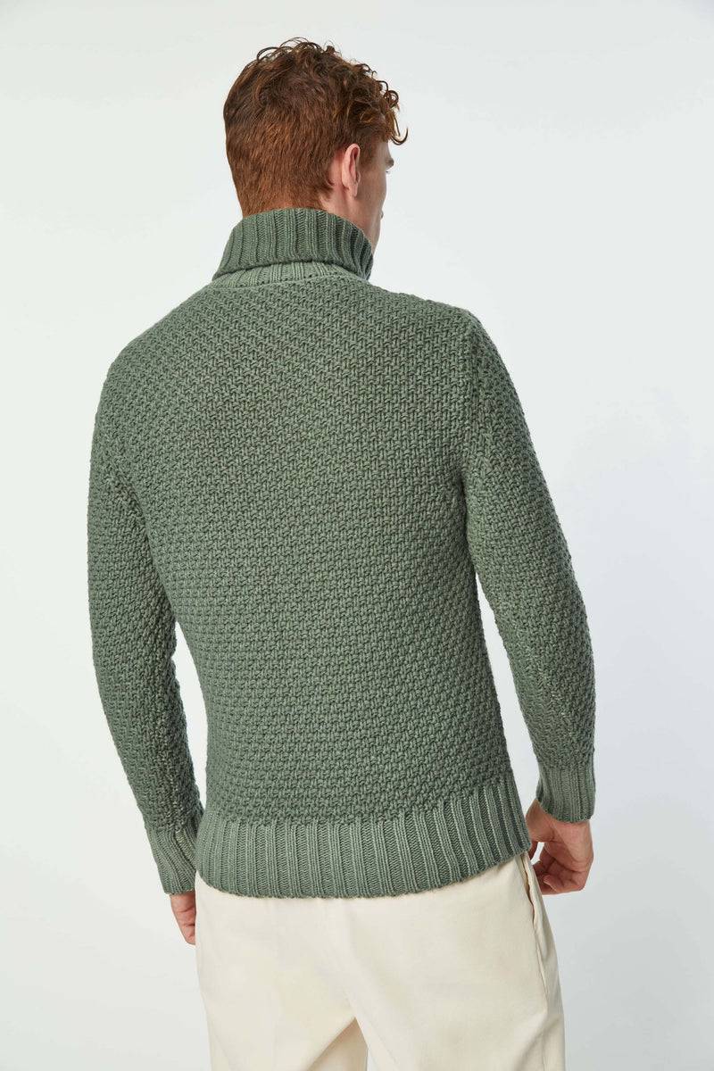 Lubiam Maglia dolcevita lavorata verde Maglia dolcevita lavorata verde Ultimi tre giorni