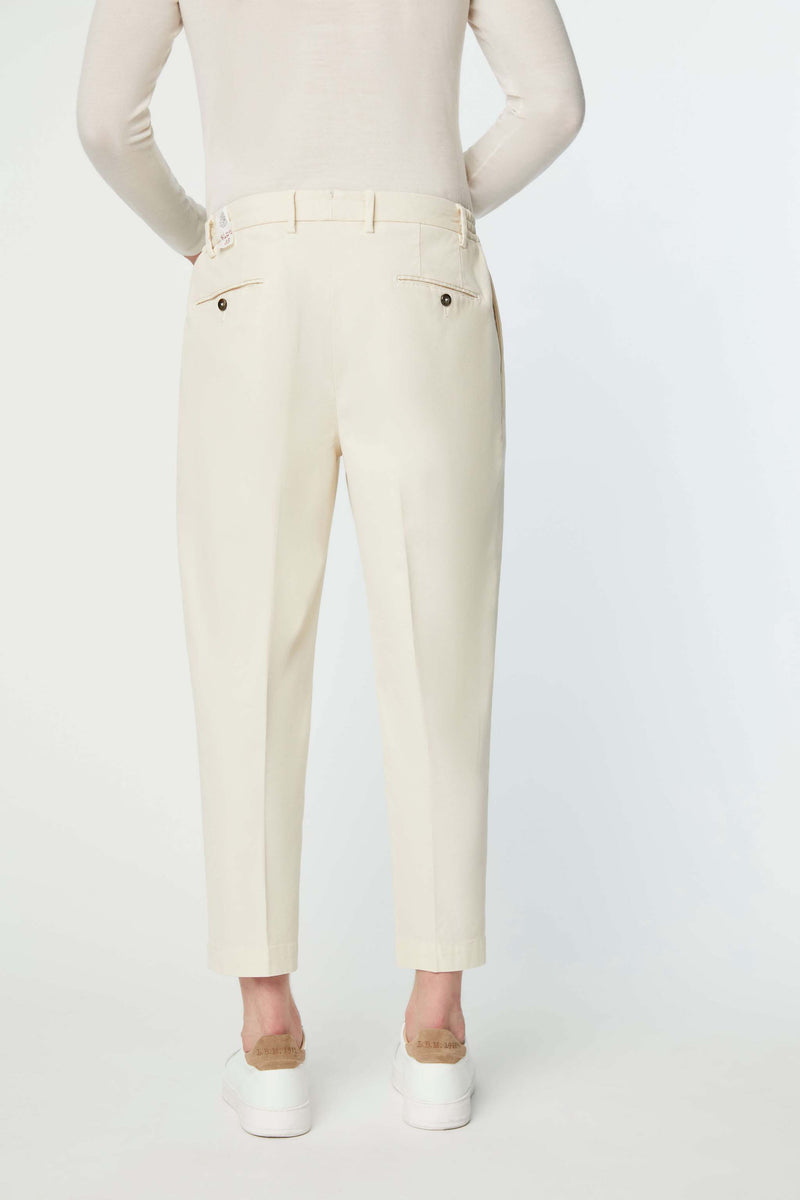 Lubiam Pantalone Clarence tinto capo bianco avorio Pantalone Clarence tinto capo bianco avorio ACQUISTA ORA