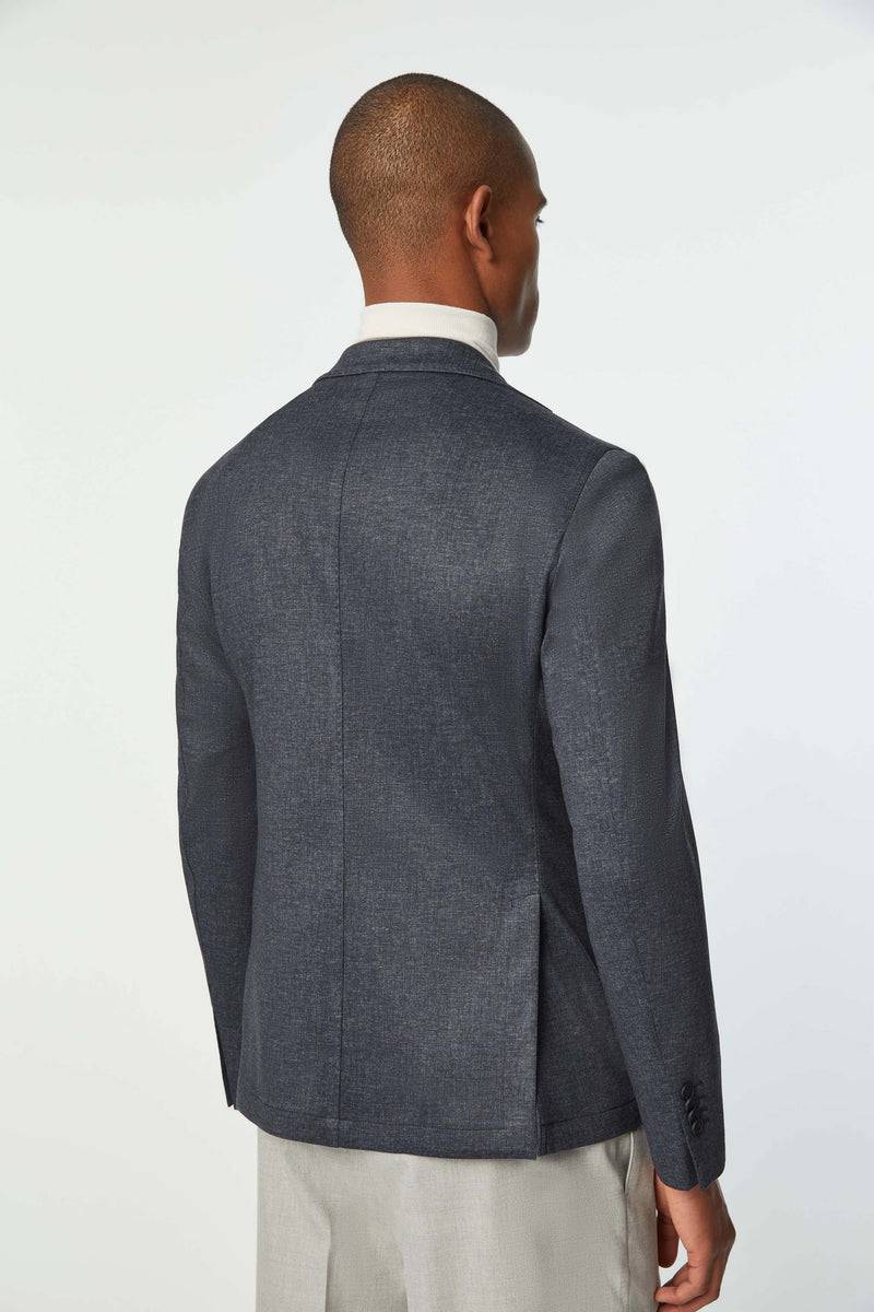 Lubiam Giacca Sam in jersey tecnico blu Giacca Sam in jersey tecnico blu Black Friday Prezzi