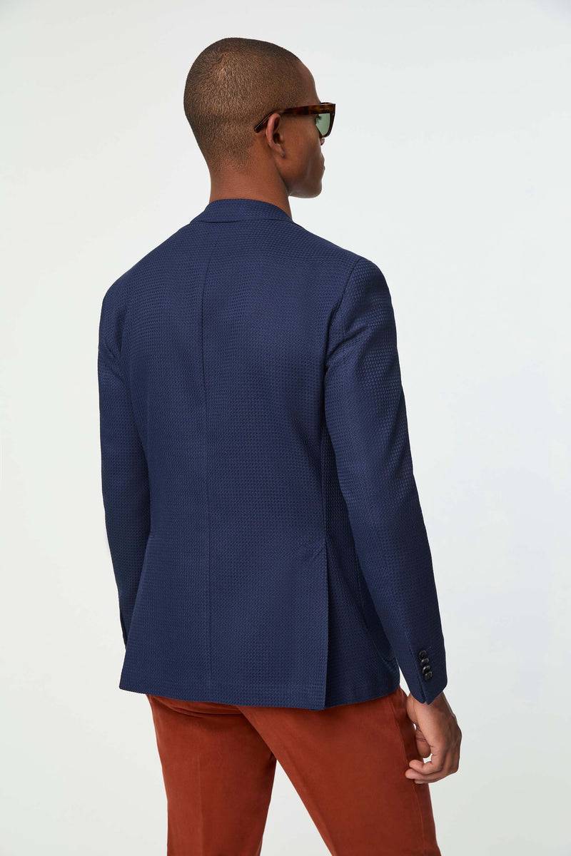 Lubiam Giacca JACK blu notte lavorata Giacca JACK blu notte lavorata Economico
