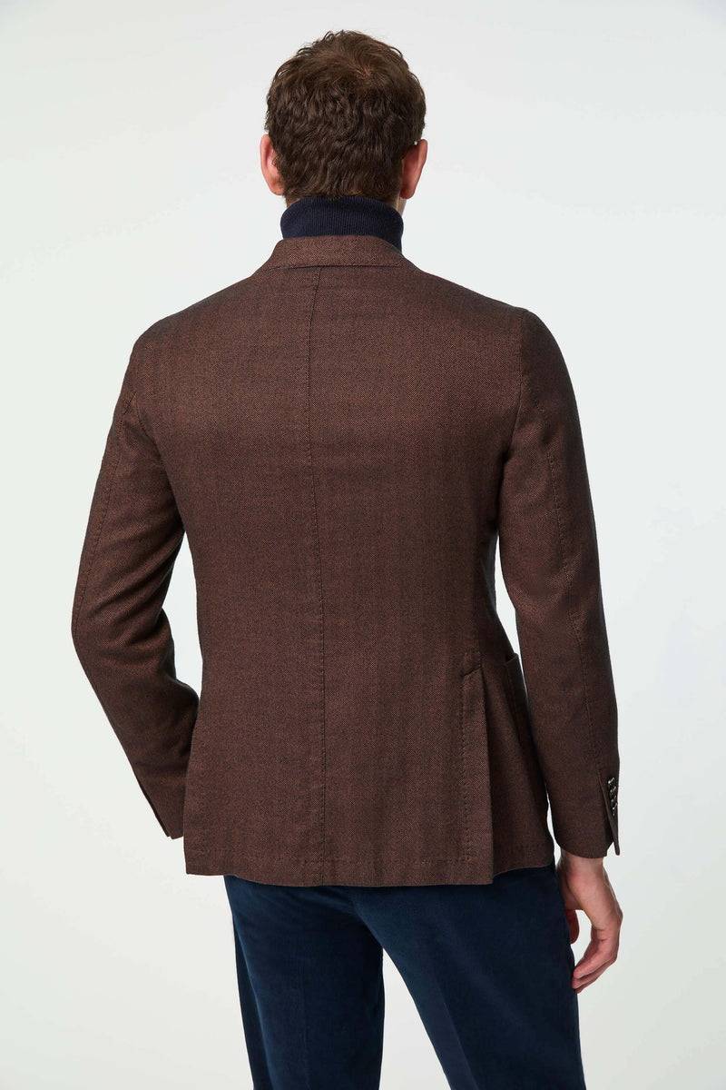 Lubiam Giacca TOM doppiopetto lavata marrone Giacca TOM doppiopetto lavata marrone Outlet