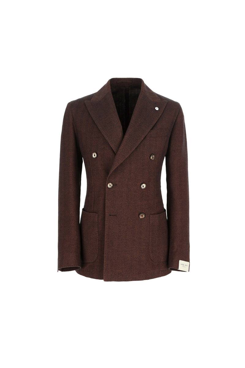 Lubiam Giacca TOM doppiopetto lavata marrone Giacca TOM doppiopetto lavata marrone Outlet