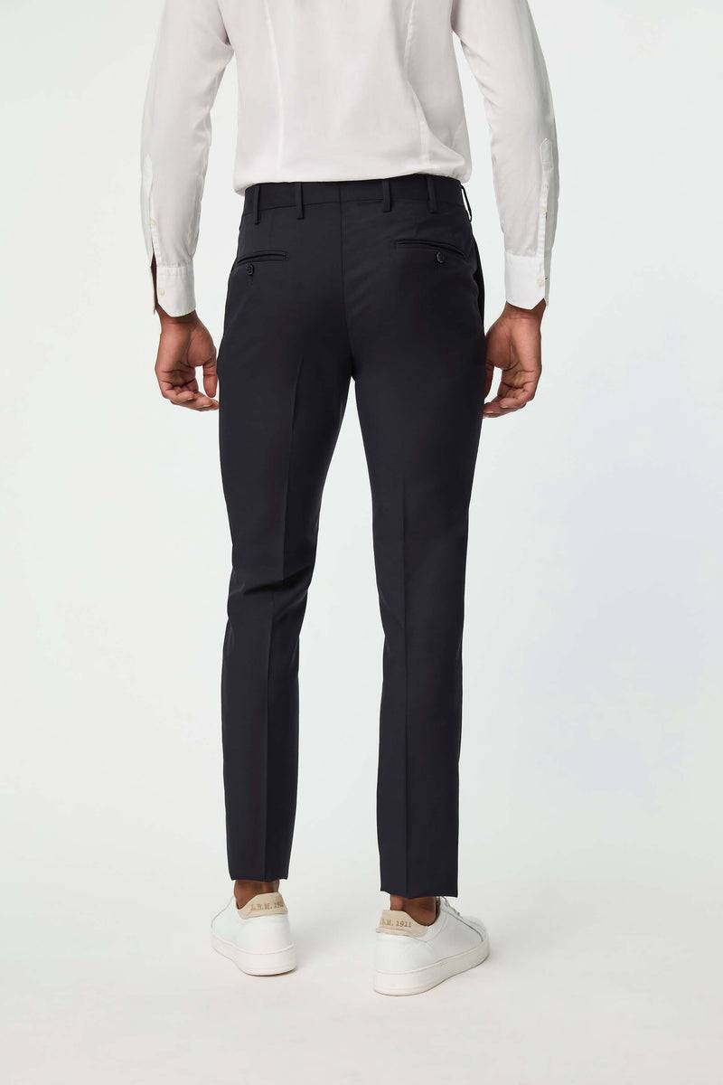 Lubiam Pantalone Duetto MAI TAI in lana blu scuro Pantalone Duetto MAI TAI in lana blu scuro Vendite stagionali