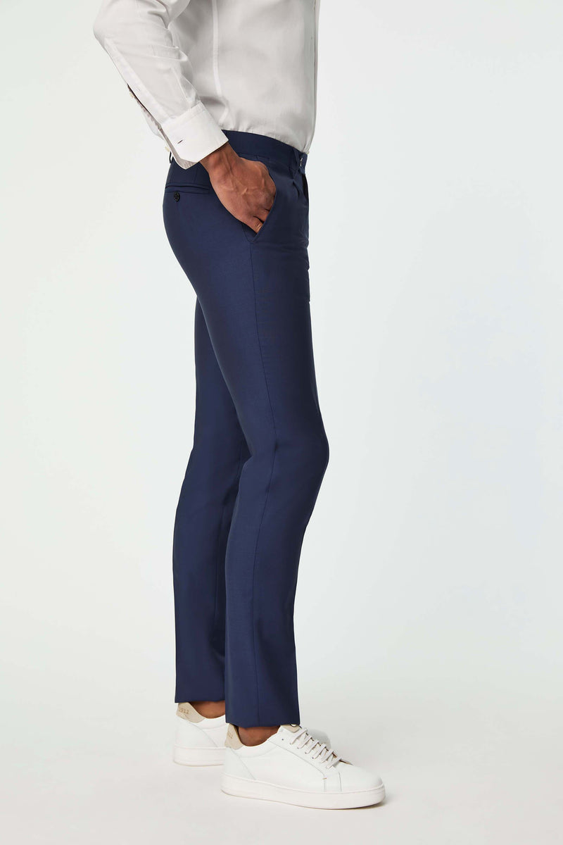 Lubiam Pantalone Duetto MAI TAI in lana blu elettrico Pantalone Duetto MAI TAI in lana blu elettrico Cyber Monday