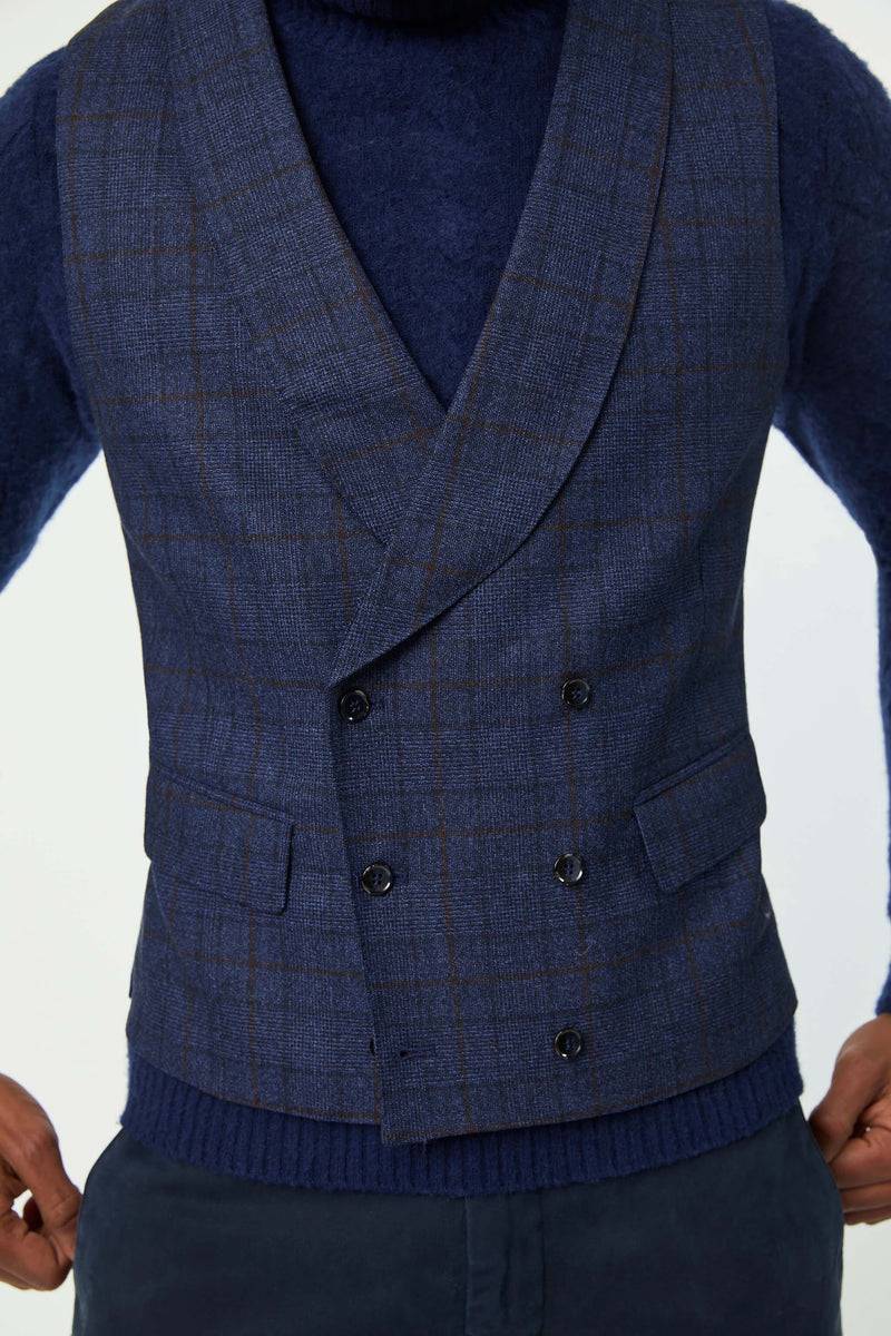Lubiam Gilet OSCAR blu scuro Gilet OSCAR blu scuro Offerta natalizia
