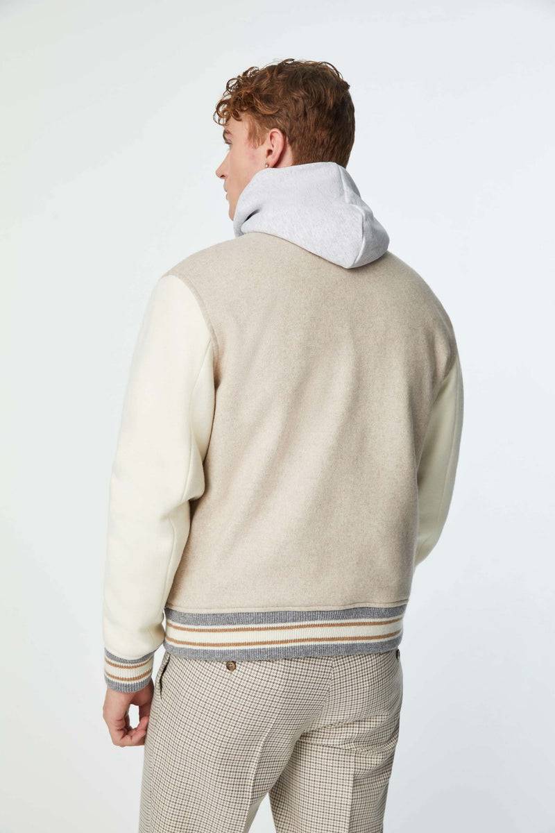Lubiam Bomber stile college in jersey con patch Bomber stile college in jersey con patch Offerta San Valentino