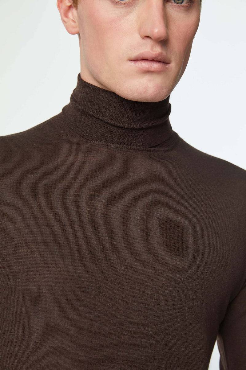 Lubiam Maglia dolcevita leggera marrone Maglia dolcevita leggera marrone Limitato a 3 giorni