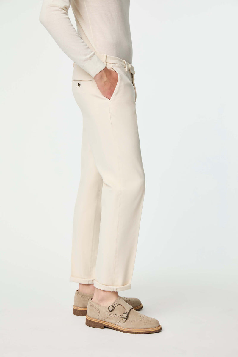 Lubiam Pantalone ELTON tinto capo bianco avorio Pantalone ELTON tinto capo bianco avorio Affare Del Giorno
