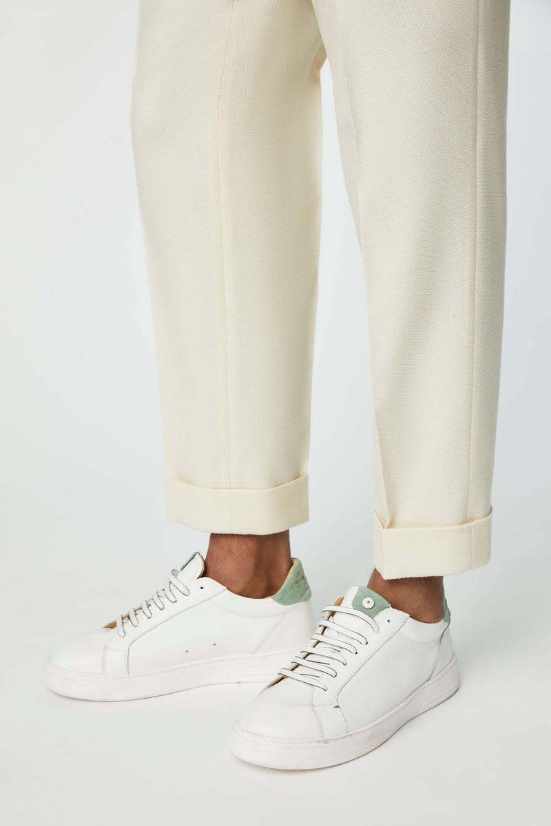 Lubiam Pantalone MILES bianco avorio Pantalone MILES bianco avorio Online