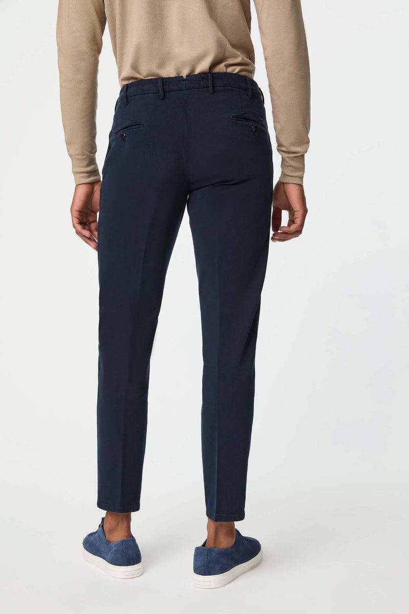 Lubiam Pantalone ELTON tinto capo blu Pantalone ELTON tinto capo blu Vendita Calda