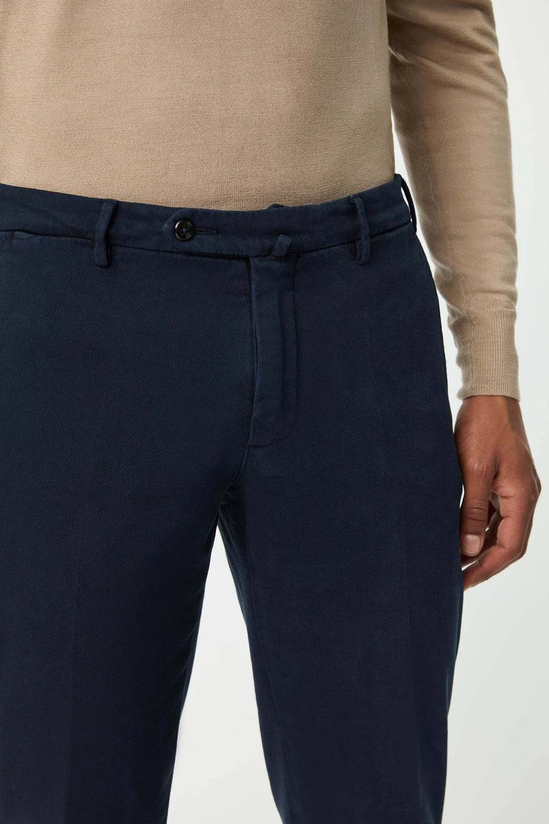 Lubiam Pantalone ELTON tinto capo blu Pantalone ELTON tinto capo blu Vendita Calda