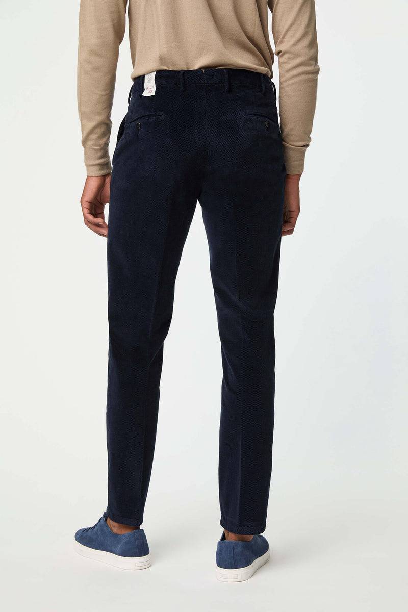 Lubiam Pantalone ELTON tinto capo blu notte Pantalone ELTON tinto capo blu notte Negozio online di fabbrica