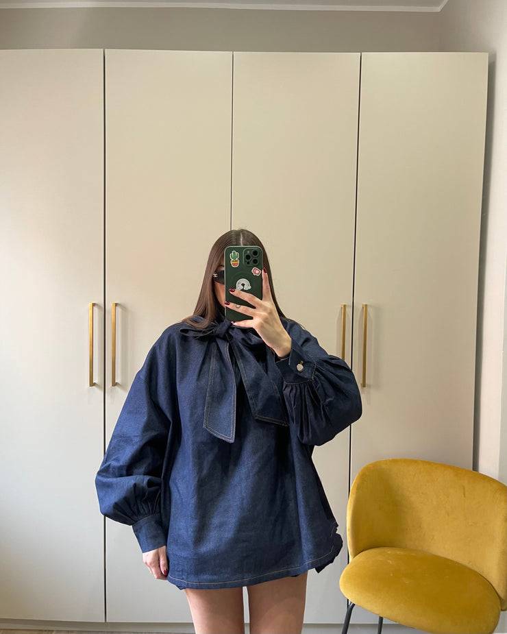 Lovely Sisters Camicia ampia in denim Italy