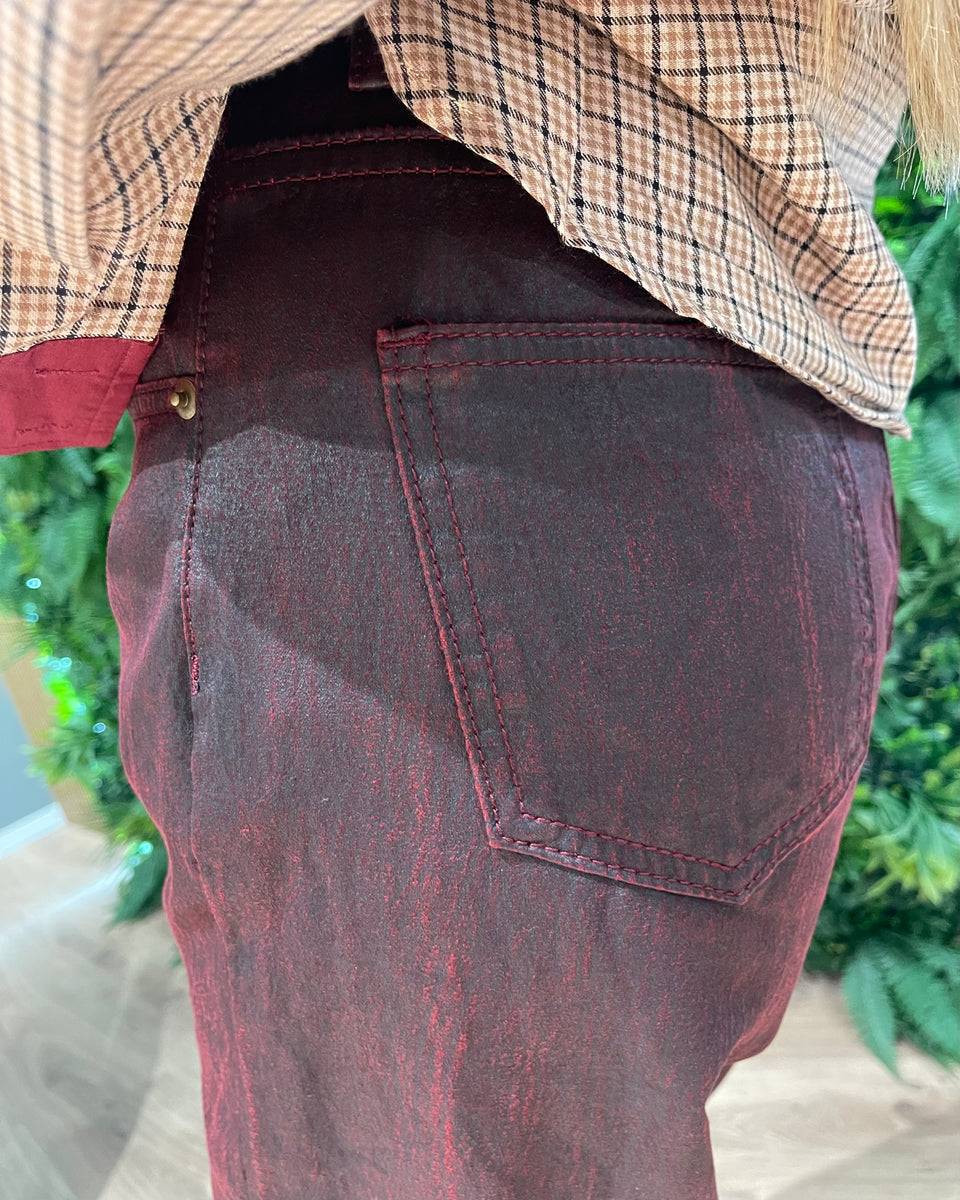 Lovely Sisters Jeans bordeaux Vendita