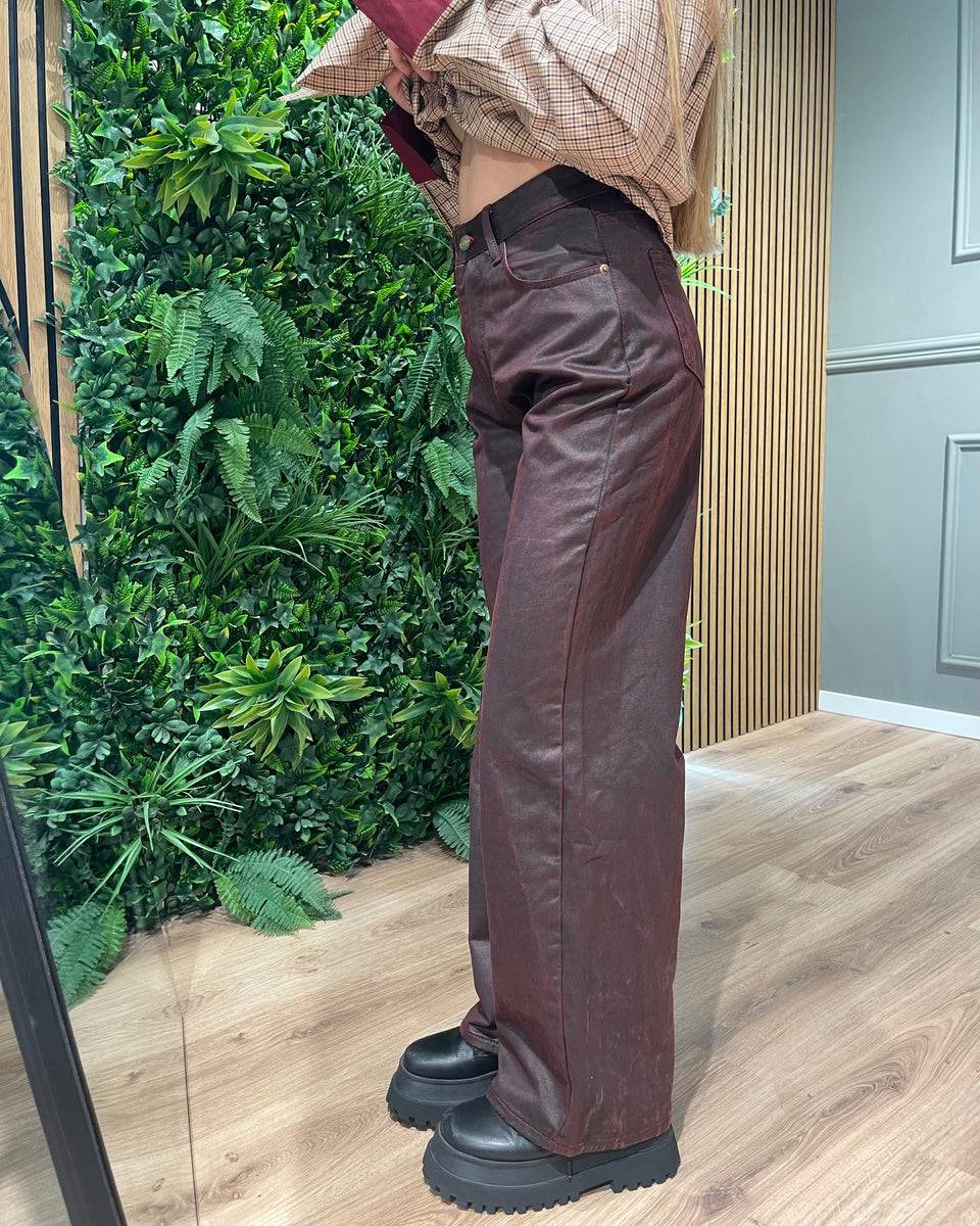 Lovely Sisters Jeans bordeaux Saldi