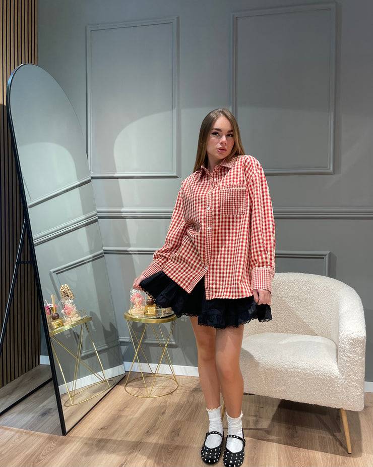 Lovely Sisters Camicia a quadretti rossa Convenienza