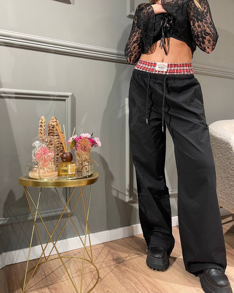 Lovely Sisters Pantalone cowboy nero Outlet